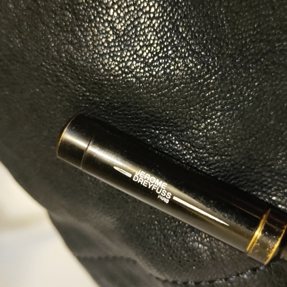 Jerome Dreyfuss Jacques Dark Blue Leather Tote/Crossbody – Chic Designer Bag - Picture 17 of 17